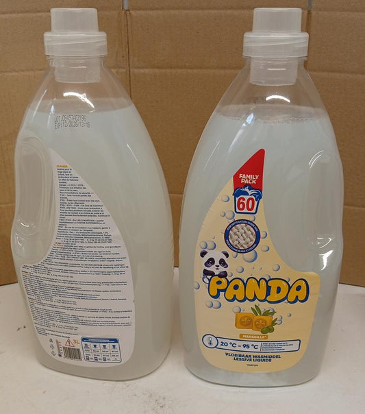 2x Panda Marseille Liquid Laundry Detergent 3L Family Pack
