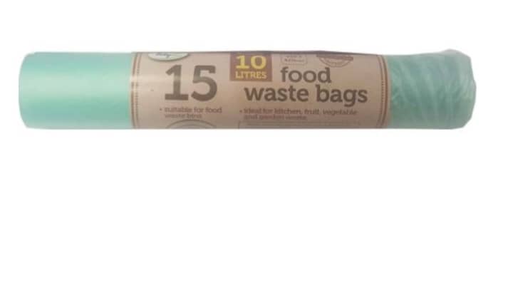 15 Biodegradable Compostable Food Waste Bags 10L