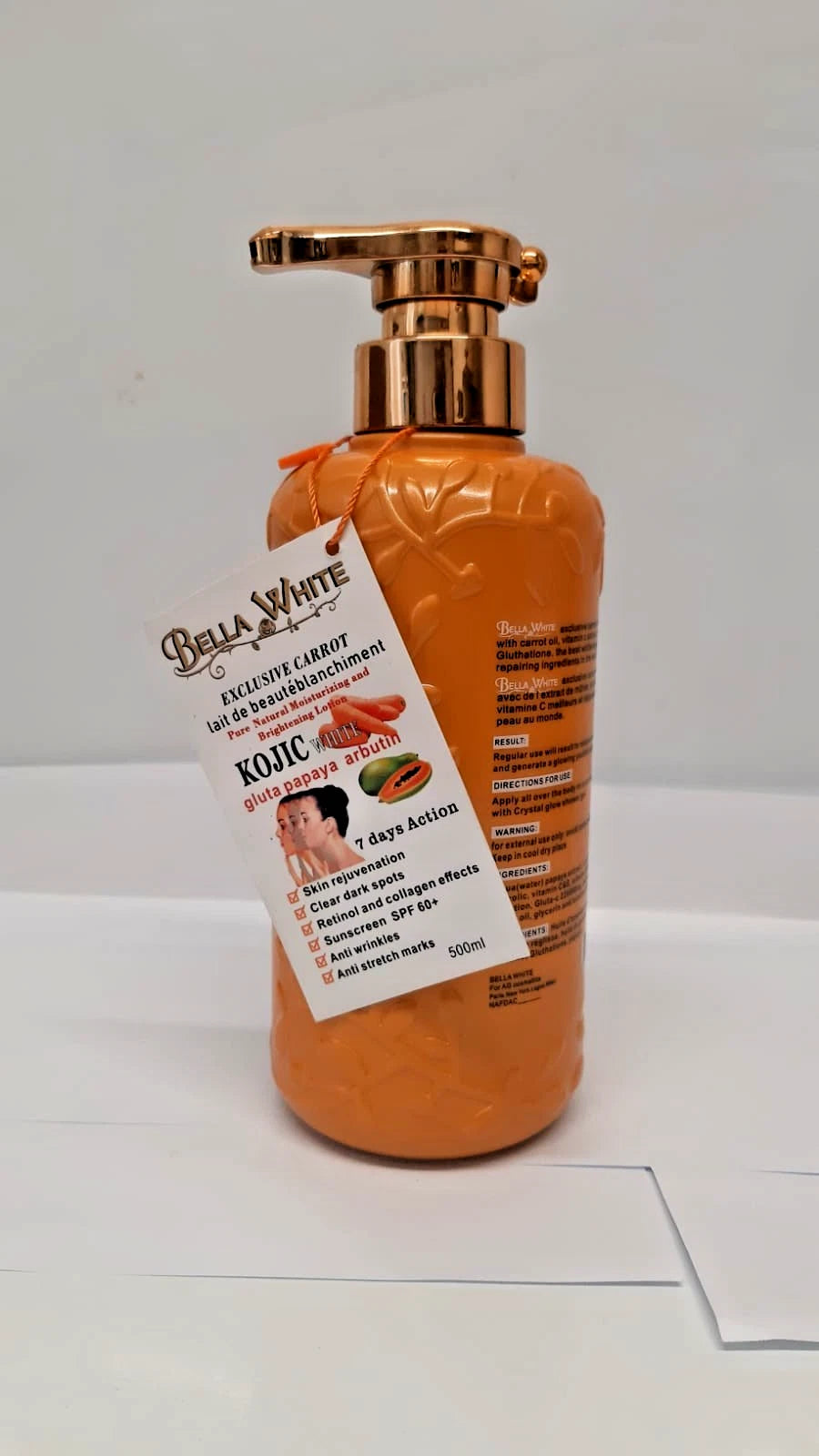 Bella White Carrot White Gluta Papaya Lotion 500ml