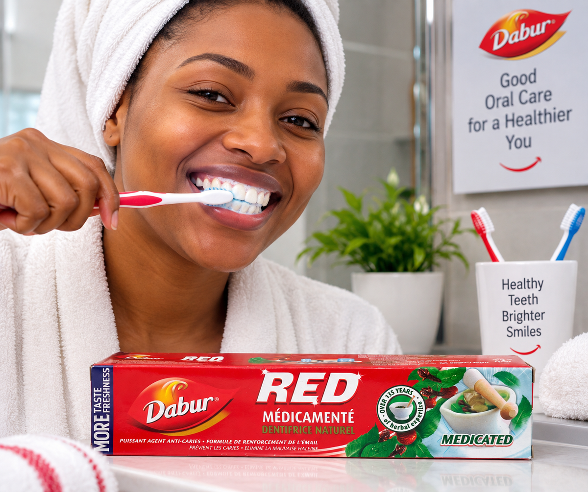 10x dabur herbal red medicament, toothpaste, 130g each