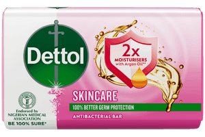 Dettol Skincare Antibacterial Soap – Germ Protection with Moisturizing Care - 4 Bars