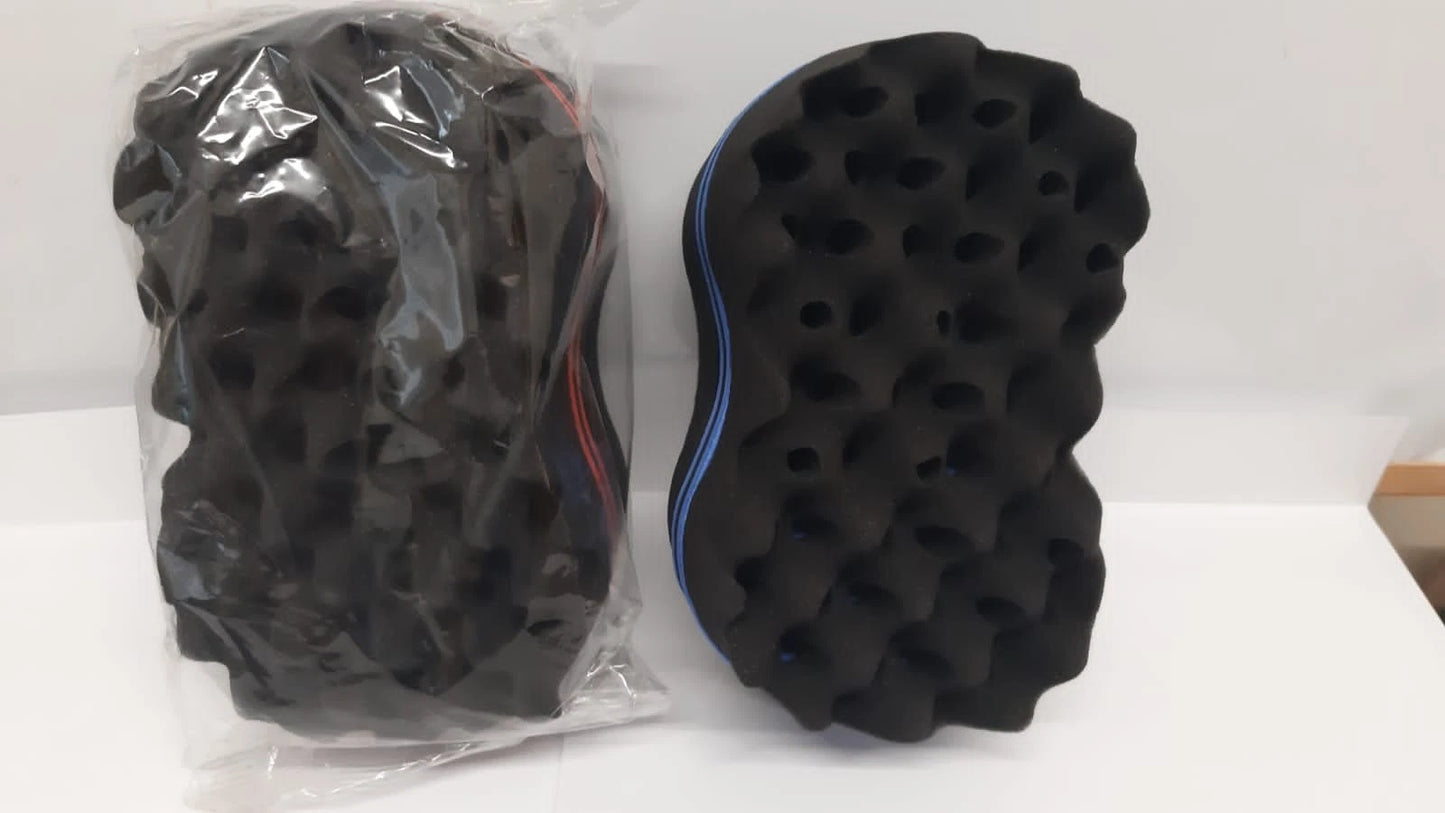 2xWave Barber Sponge Hair Brush Afro Curl Twist Dreads Coil Wave Tool