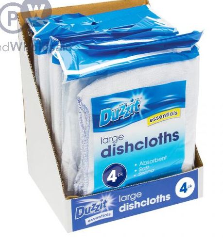 3 x Duzzit Large Dishcloths 30cm X 35cm 4 Pack
