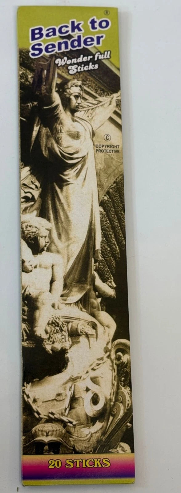 Back to Sender Wonder Full Incense Sticks – 20 Sticks | Spiritual Cleansing