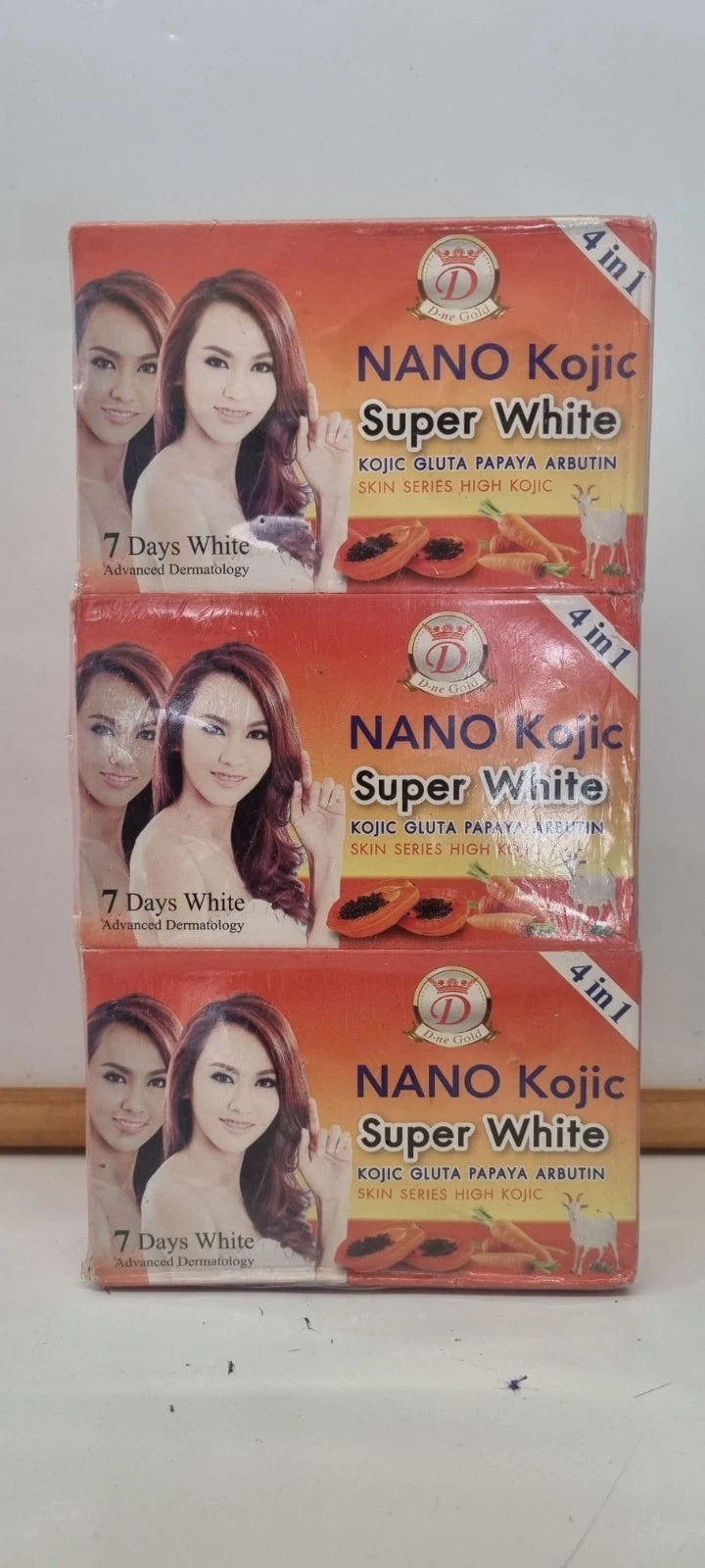 x3KOJIC Herbal Soap,Papaya, Honey, Lemon Gluta Papaya Arbutin,Skin Series, daily