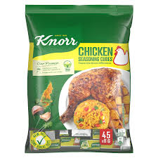 Nigeria Knorr Chicken Seasoning Cubes- 2 packets of 8g X 45 each Net weight 360g
