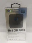 FIL 3-in-1 Charger – Dual USB Port – Fast Charging 2.4A Output.