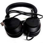 Wired Headphones Black Over Ear USB Headset Stereo Audio