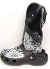 Unisex Black & White Paisley Clog Slip On UK 9.5 EU 44 Casual Comfort Sandals