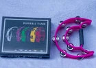 Tambourine 10 in Plastic Frame, Double Row 14 Pair Jingles Handheld Tambourine