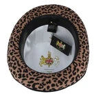 Maz Wool Felt Top Hat – Leopard Print – Size: Large 59cm (7 1/2)
