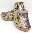 Crocs Paisley Print Clogs Brown Unisex Slip On – UK 8 / EU 41–42