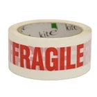 Fragile Tape 48mm X 66m Printed Packing Parcel Tape - Pack of 6
