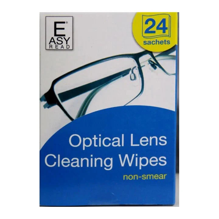 Easy Read Optical Lens Cleaning Wipes 24 Sachets