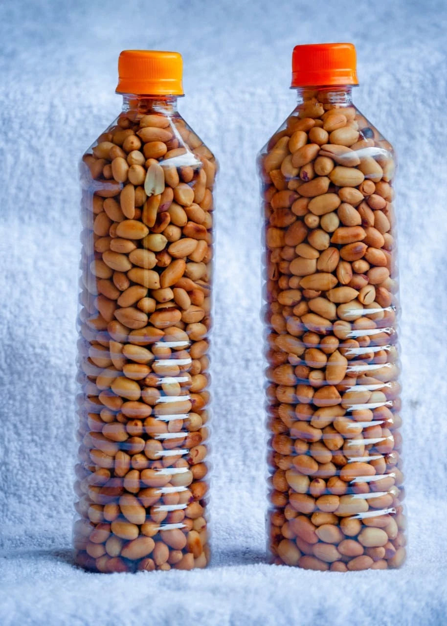 2 x Crunchy Roasted Nigerian Groundnuts/Peanuts 400g | Tightly Sealed | Fresh & Tasty Snack