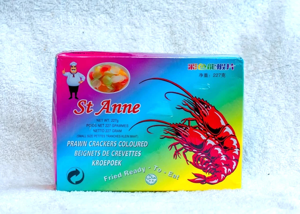 x3 St Anne Prawn Crackers – Coloured – 227 - 3 Packs/Boxes