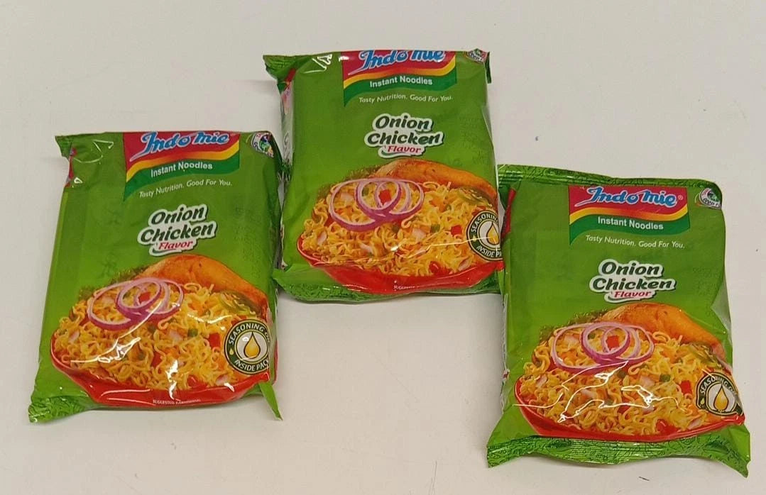 Indomie Instant Noodles – Onion Chicken Flavour (Pack of 3)
