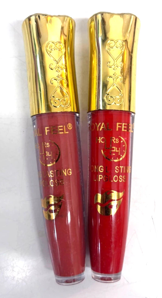 2 x Royal Feel Long Lasting Lipstick 10ml 24H Moisturising – Red & Noir