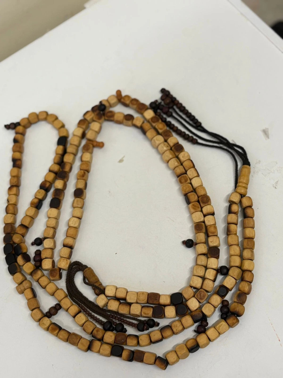 Light Brown Wooden Tesbih (Islamic Prayer Beads) – Handmade Misbaha