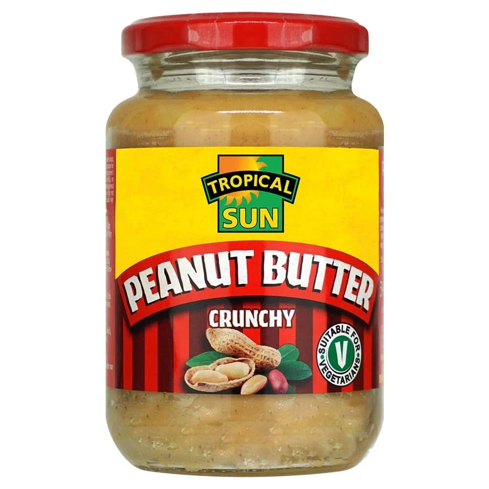 Tropical Sun Peanut Butter – Crunchy 340g Jar