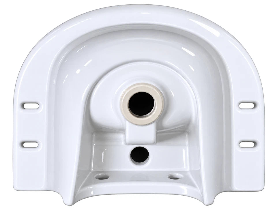 White Ceramic Hand Wash Basin Wall Mounted Sink