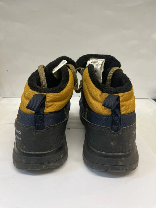Quechua Blue Yellow Hiking Boots UK 8 EU 42 - Outdoor Walking Shoes