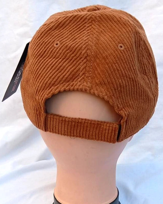 Carbon 212 London Tan Corduroy Adjustable Cap Curved Peak Hat