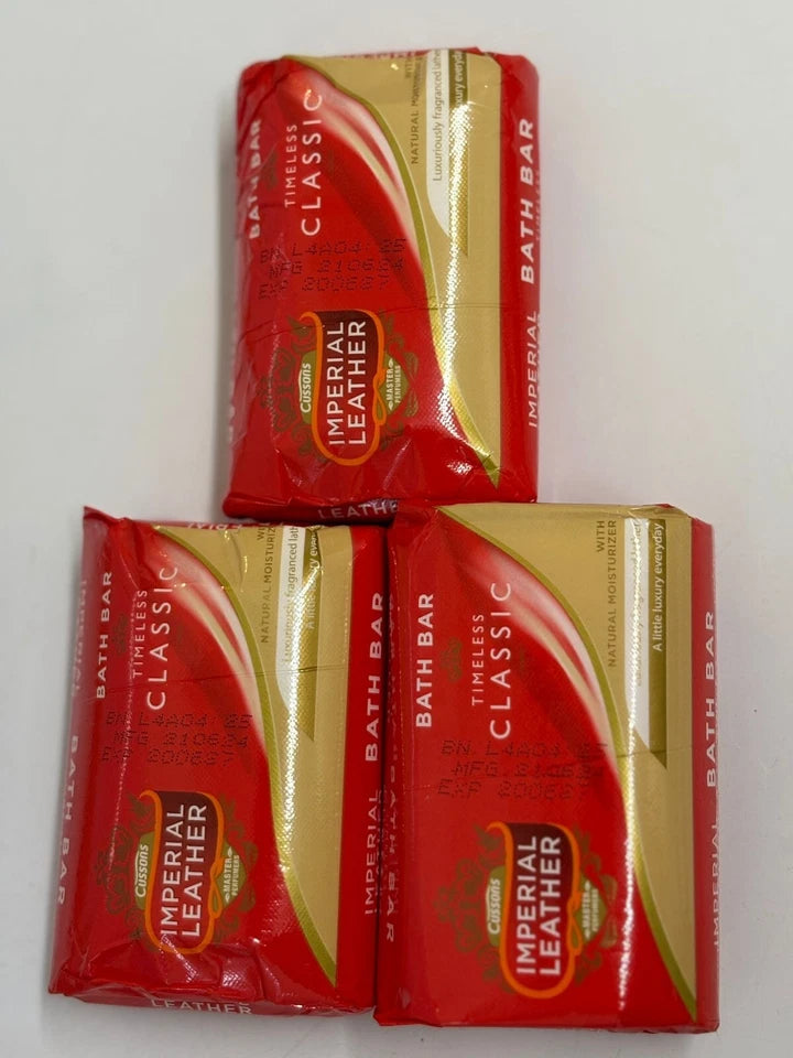 Cussons Imperial Leather Bath Bar – Timeless Classic – Pack of 3 Soaps (Luxurious Fragrance)