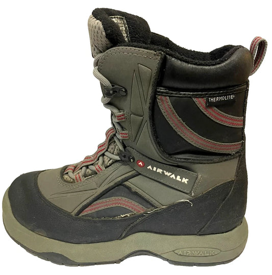 Airwalk Snowboard Boots Thermolite Insulated Grey/Black UK 9/EU 43