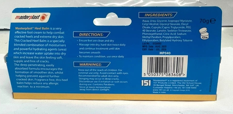 2x Masterplast Heel Balm 70g