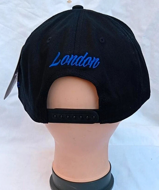 Carbon 212 London Black Snapback Cap Galaxy Peak Hat One Size Unisex