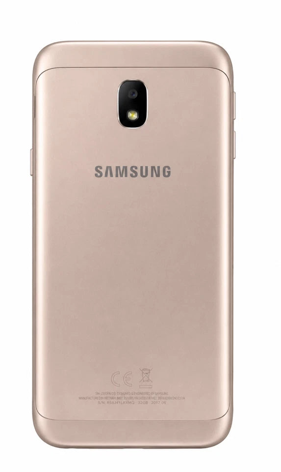 Samsung Galaxy J3 2017 SM-J330FN Pink Gold Unlocked 16GB Cracked Screen