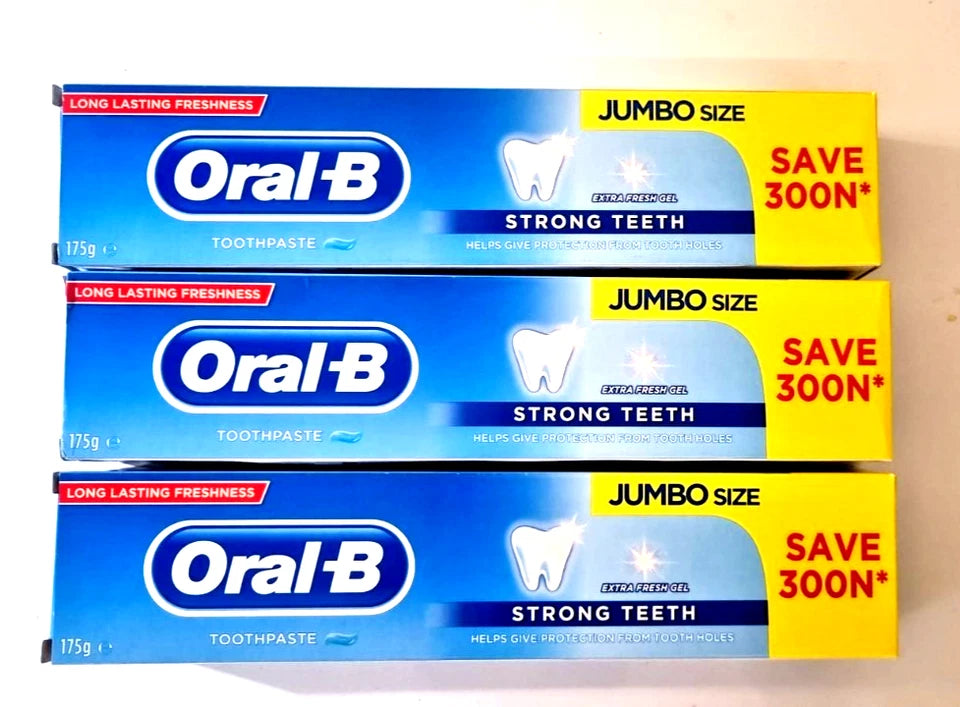 6 x Oral-B Extra Fresh Gel Toothpaste (JUMBO SIZE) – 175g
