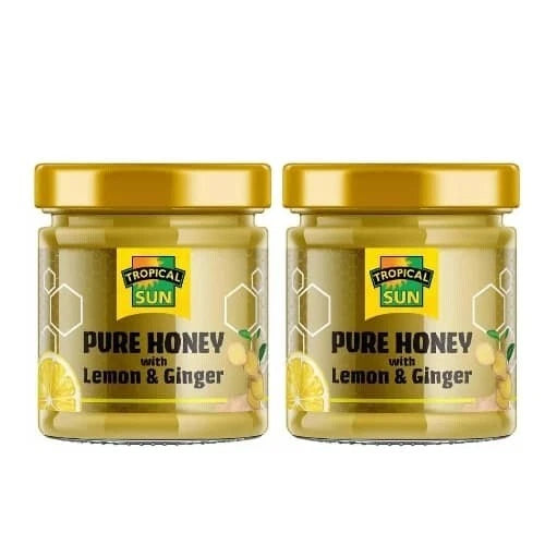 Tropical Sun Pure Honey with Lemon & Ginger – Twin Pack (2 x 340g)