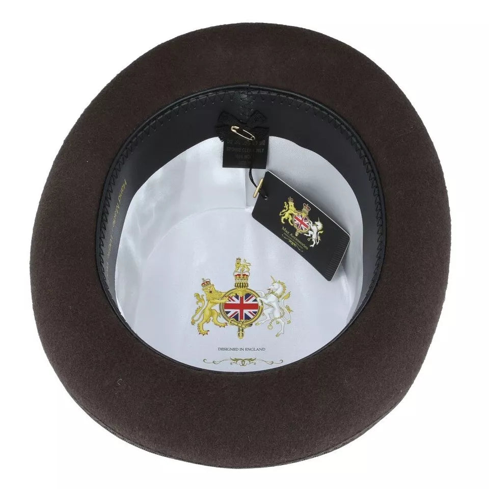 Wool Felt Top Hat - BROWN - Medium: 57cm (7 1/4)