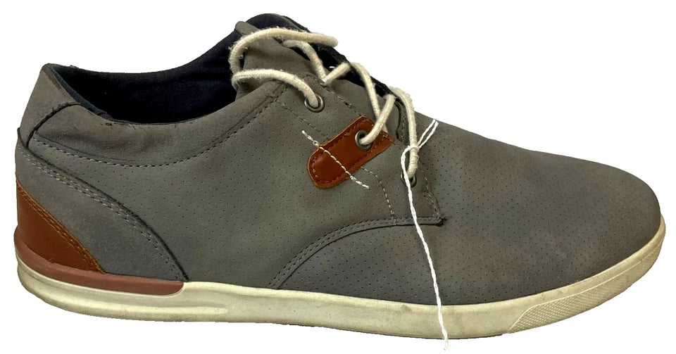 Livergy Men’s Grey Casual Lace-Up Shoes UK Size 8