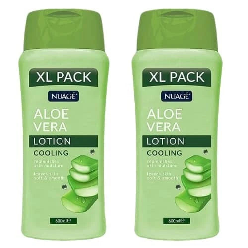 2 x Nuage Aloe Vera Cooling Lotion 600ml - XL