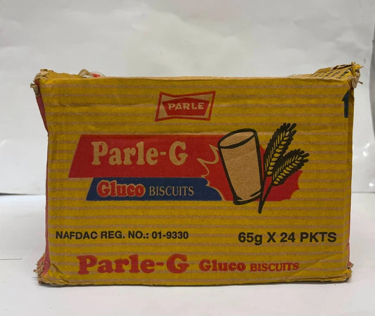 Parle-G Glucose Biscuits 24 x 65g Full Box - Exp. May 2027