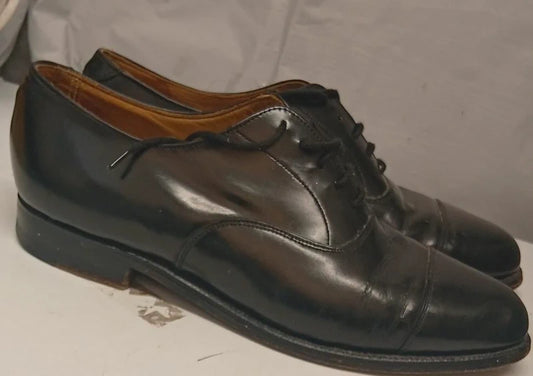 Jones Black Leather Oxford Shoes UK 9 Mens Formal Lace Up Smart Office Dress Shoes