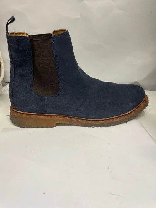 Chelsea Boots Blue Suede UK 11 EU 46 Mens Smart Casual