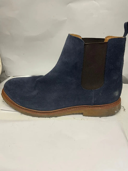 Chelsea Boots Blue Suede UK 11 EU 46 Mens Smart Casual
