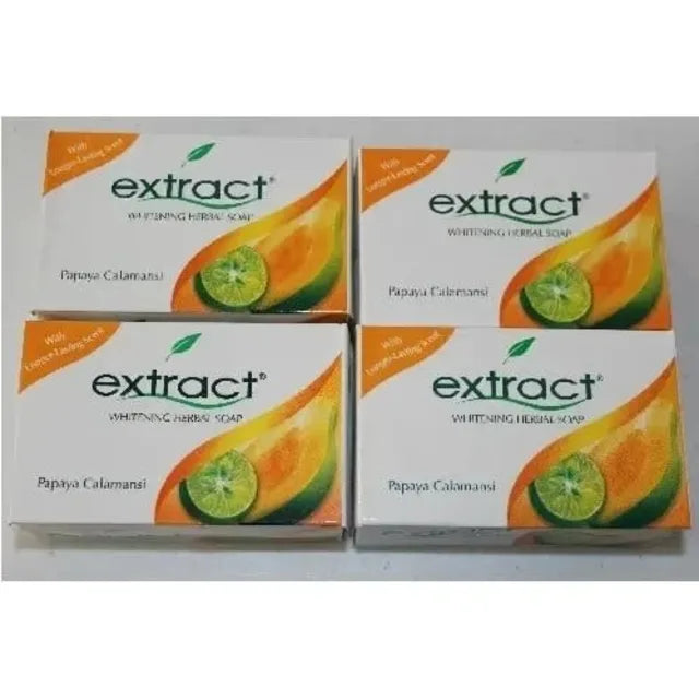 Original Extract Herbal -Soap PAPAYA CALAMANSI – Pack of 3 (125g each