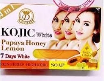 x6 KOJIC Herbal Soap – Papaya, Honey, Lemon / Gluta Papaya Arbutin