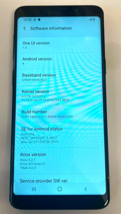 Samsung Galaxy S9 64GB 4GB RAM Black SM-G960F Android Smartphone