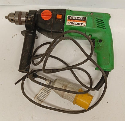 Hitachi DV20T 110V Impact Drill Hammer Drill With Metal Carry Case Vintage