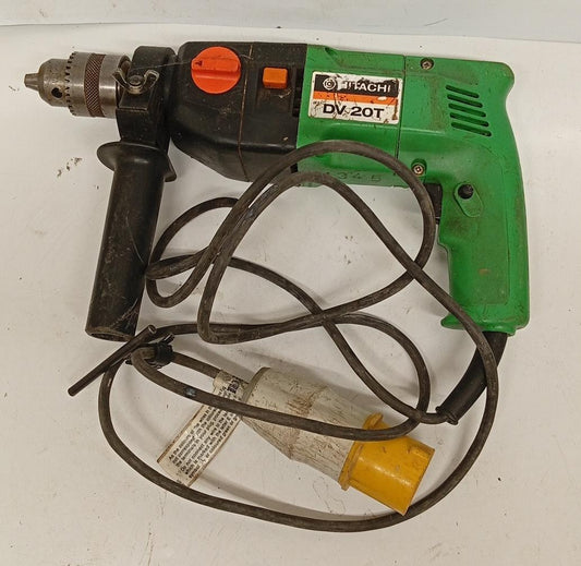 Hitachi DV20T 110V Impact Drill Hammer Drill With Metal Carry Case Vintage