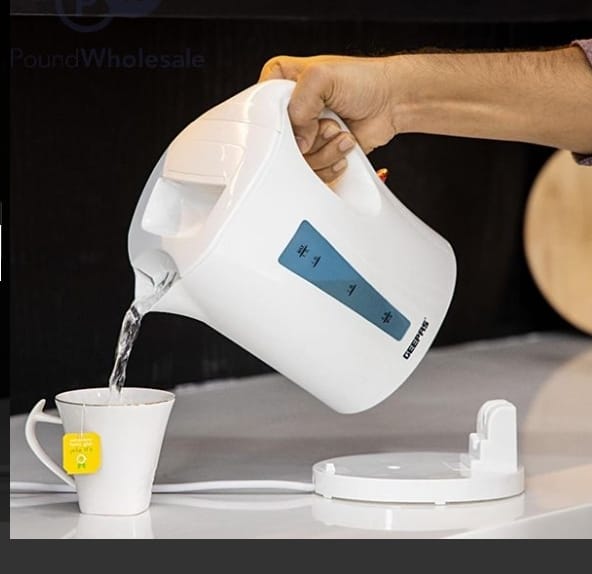 GEEPAS 1.7L Cordless Electric Kettle Fast Boil Jug Kettle Auto Shut-Off 2200W