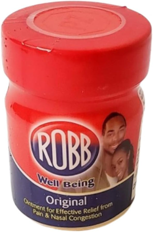 Robb Original Well Being Ointment – Effective Relief from Pain & Nasal Congestion (4 x 25g)