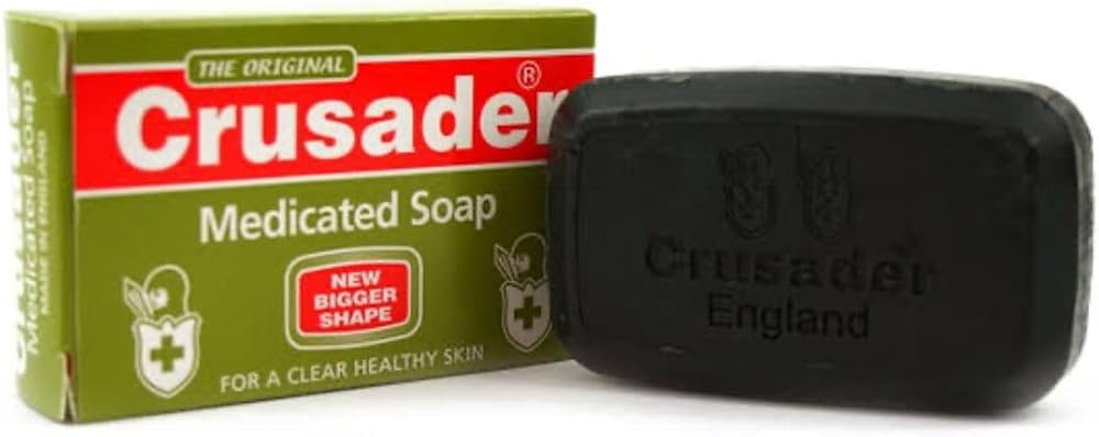 12x Crusader Safety Bath Soap 2.85oz for Clear Healthy Skin – (80g Each)