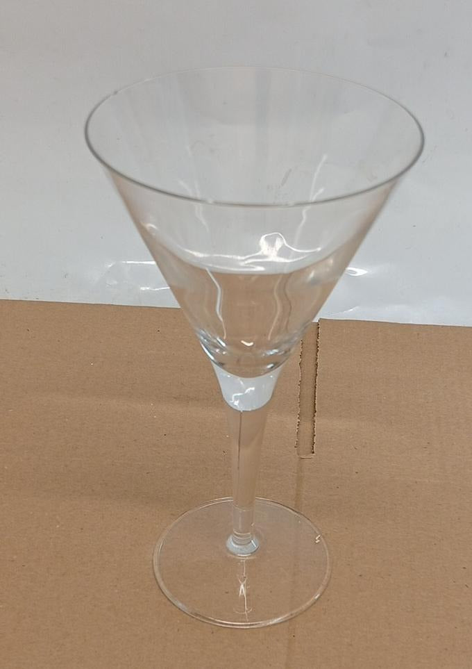 Set Of 5 Martini Cocktail Glasses Clear Stemmed Drinking Glass Bar Glassware